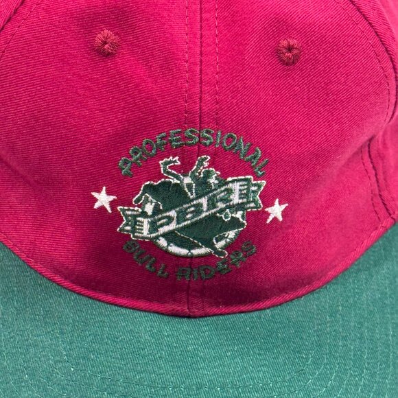 Professional Bull Riders PBR Hat Hunting Outdoors Baseball Cap Red Green Adj - Picture 6 of 10